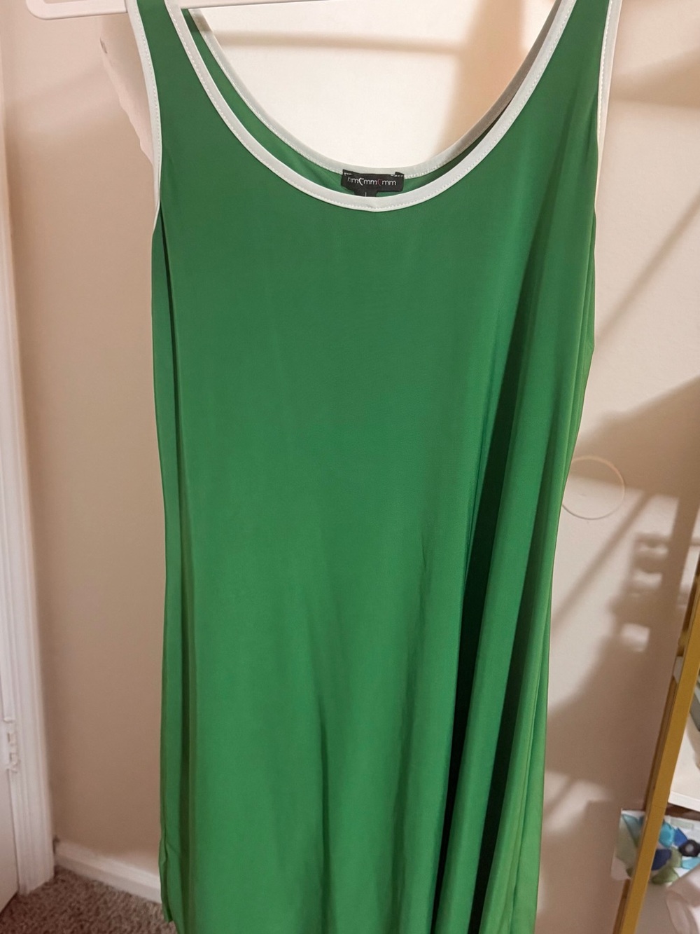 Green Sleeveless Tank Dress/skort